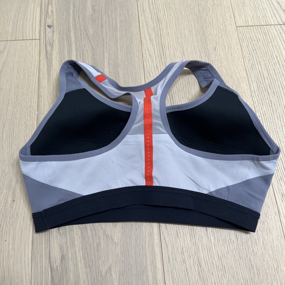 Nike Motion Adapt HIGH-Support Compression Sports Bra Size Large SM Grey #1557 - Picture 2 of 4